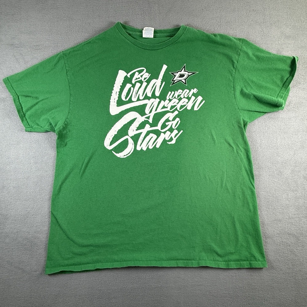 Dallas Stars T-Shirt Men's XL Green Stadium Give-away NHL